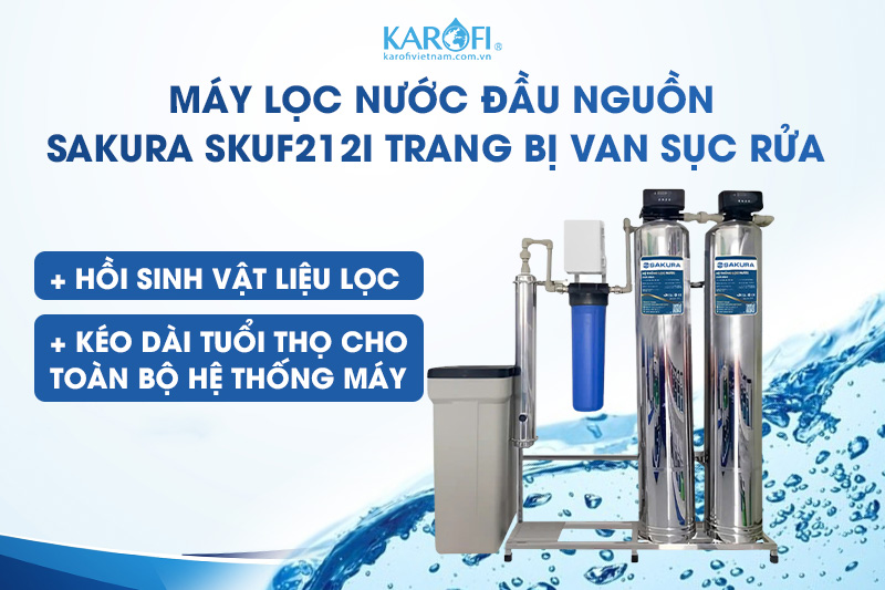Trang bị van sục rửa tự động giúp hồi sinh vật liệu