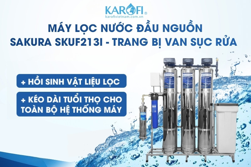 Trang bị van sục rửa tự động giúp hồi sinh vật liệu lọc trơ
