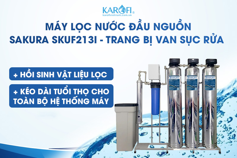 Trang bị van sục rửa tự động giúp hồi sinh vật liệu lọc trơ