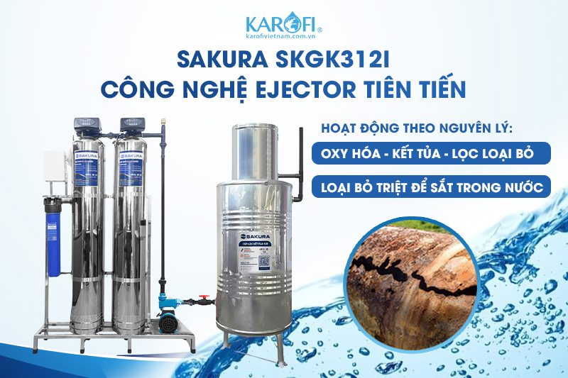 Cột trao đổi oxy kết tủa sắt loại bỏ tối đa hàm lượng sắt trong nước