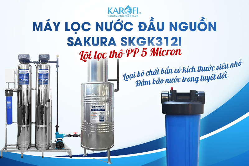 Lõi lọc PP 5 micron loại bỏ chất bẩn có kích thước siêu nhỏ