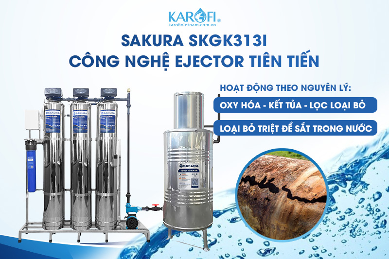Cột trao đổi oxy kết tủa sắt loại bỏ hiệu quả sắt trong nước