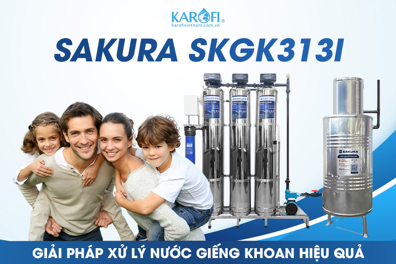 Giải Pháp Lọc Nước Giếng Khoan - Sakura SKGK313I