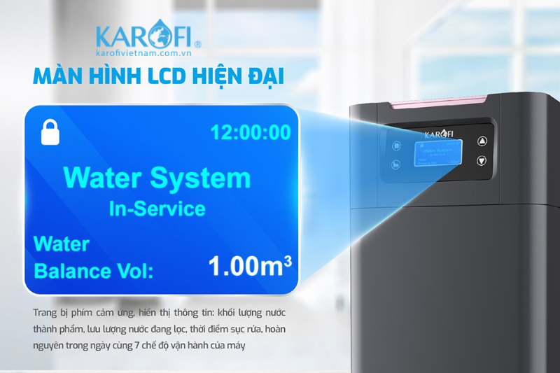 Trang bị màn hình LCD hiện đại