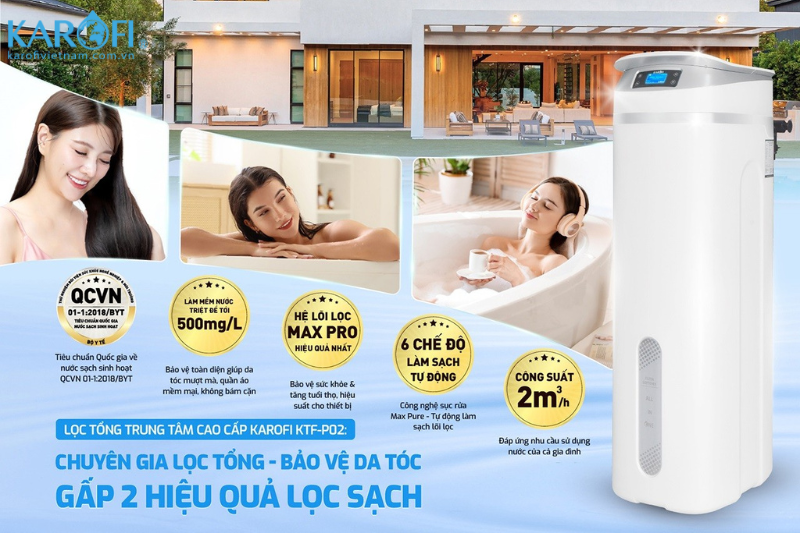Lọc tổng trung tâm cao cấp Karofi KTF-P02