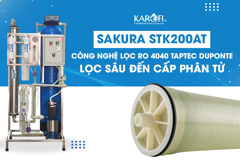Công nghệ lọc RO 4040 TapTec Duponte - lọc sâu đến cấp phân tử