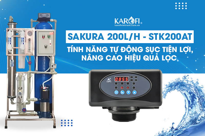 Tính năng tự động sục tiện lợi, nâng cao hiệu quả lọc