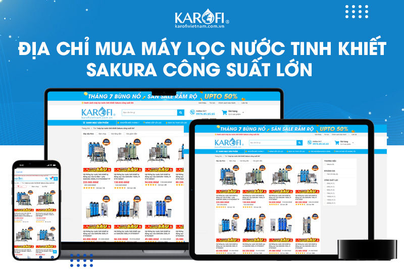 Địa chỉ mua máy lọc nước công suất lớn STK1000AT chính hãng