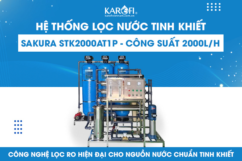 Hệ thống lọc nước tinh khiết SAKURA STK2000AT1P - Công suất 2000L/H