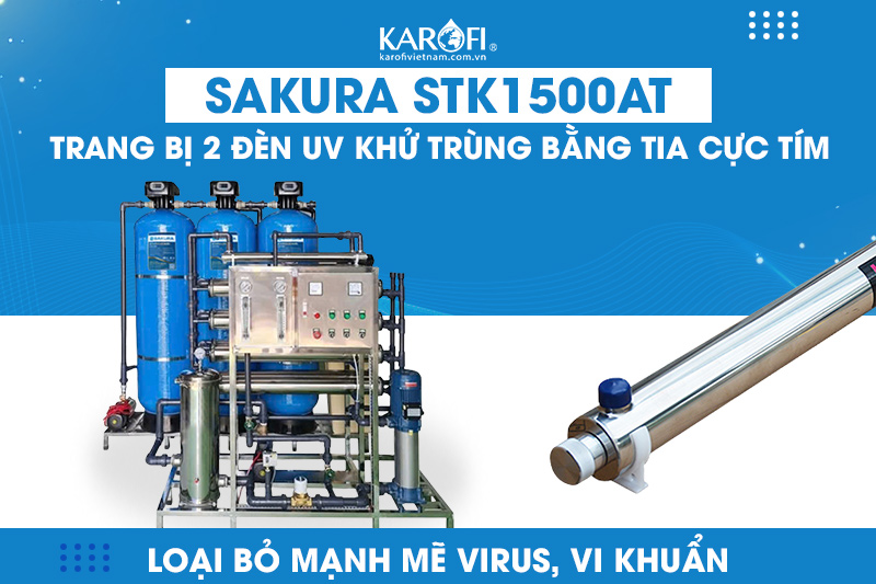 Sakura STK2000AT1P với đèn UV Loại bỏ mạnh mẽ virus, vi khuẩn