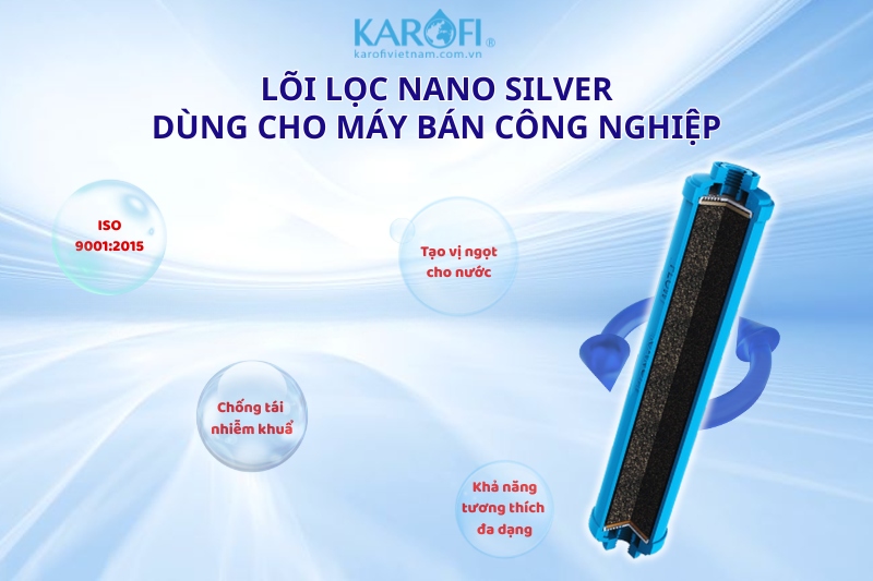 Ưu điểm nổi bật của Lõi lọc Nano Silver - Dùng cho máy bán công nghiệp