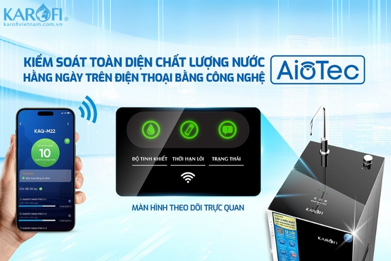 Công nghệ AioTec - kiểm soát chủ động chất lượng nước từ xa