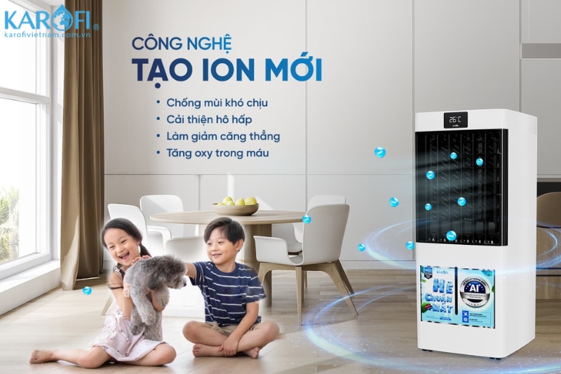 Công nghệ tạo ion cho không khí sạch mát 