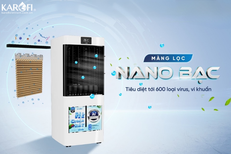 Màng lọc nano bạc giảm khuẩn tối đa