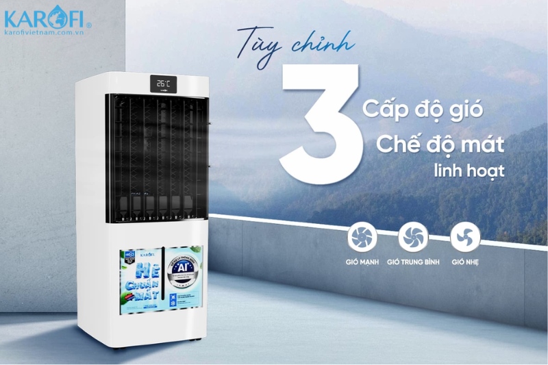 Tùy chỉnh 3 chế độ mát linh hoạt