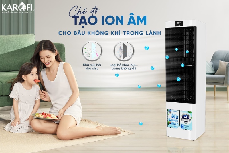 Chế độ tạo Ion âm cho không khí trong lành