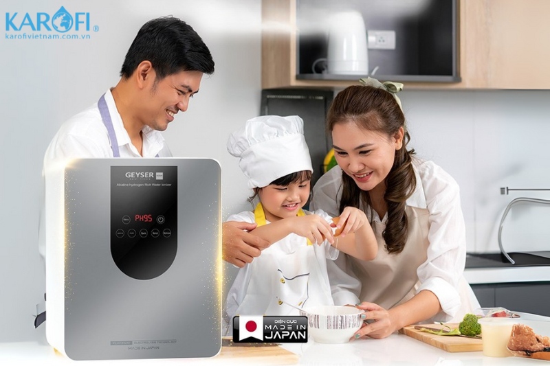 Máy lọc nước ion kiềm Geyser Ecotar 9 Pro - an tâm sống khỏe