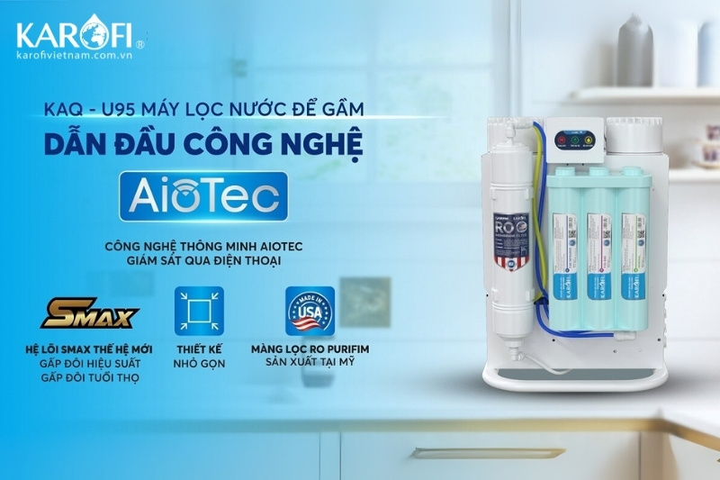 Karofi KAQ-U95 - công nghệ RO hiện đại cho nguồn nước chuẩn tinh khiết