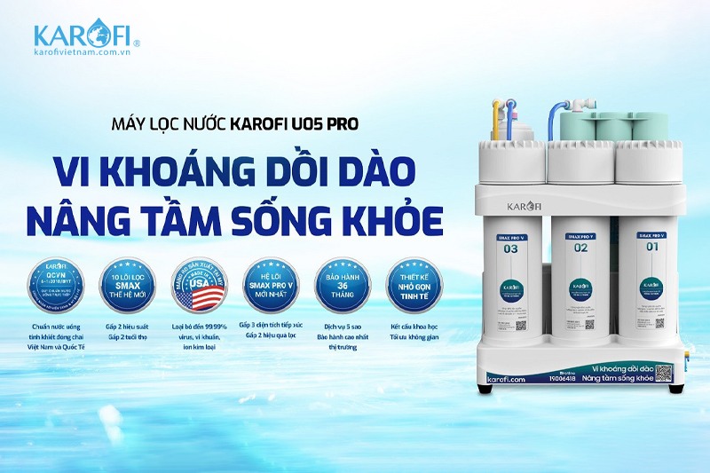 Công nghệ lọc tiên tiến cho nguồn nước nóng lạnh tinh khiết
