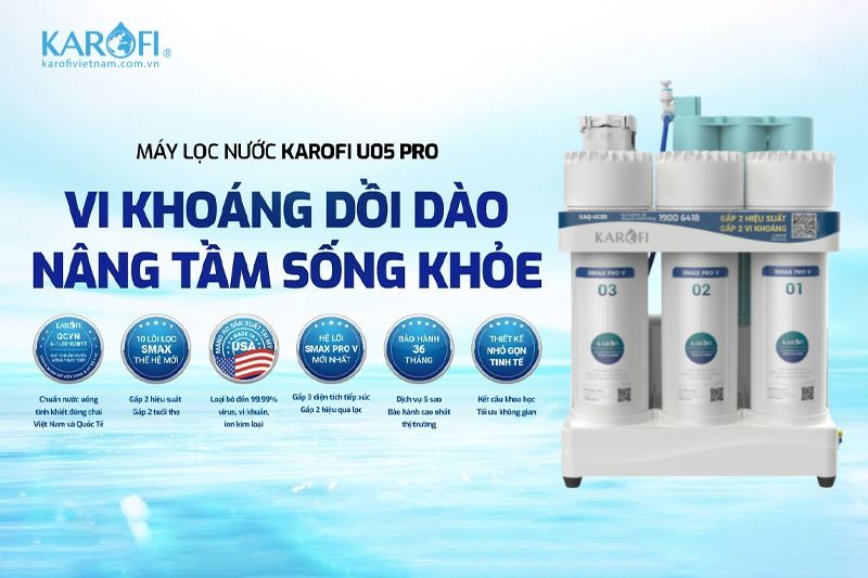 C&ocirc;ng nghệ lọc ti&ecirc;n tiến cho nguồn nước n&oacute;ng lạnh tinh khiết