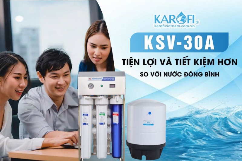 KSV-30A tiện lợi và tiết kiệm hơn so với nước đóng bình
