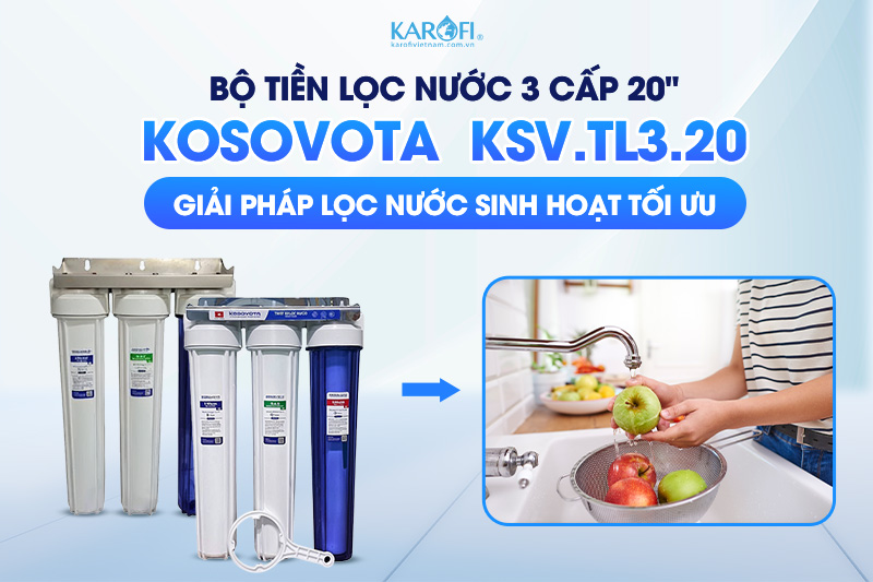 Bộ tiền lọc nước 3 cấp 20