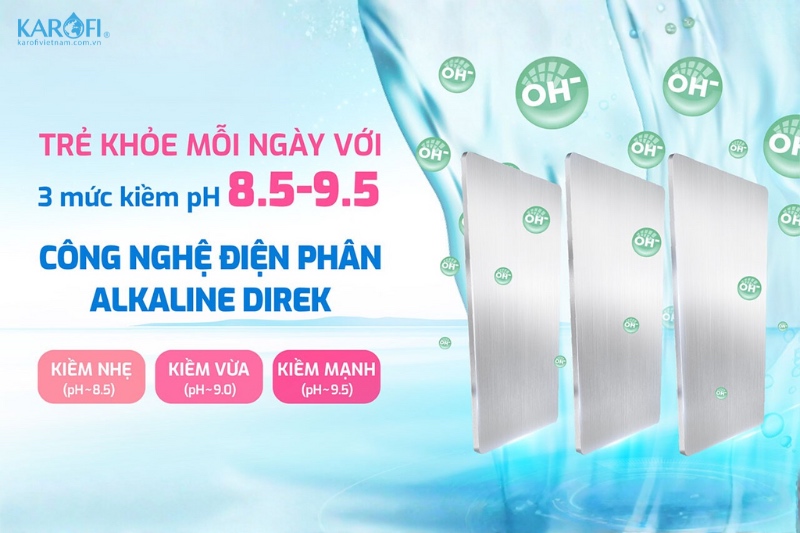 KAE-S68 PRO cho 3 mức kiềm linh hoạt