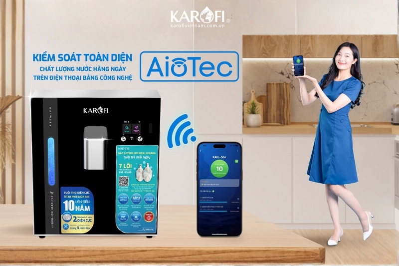 Công nghệ Aiotec hiện đại - giám sát nguồn nước từ xa