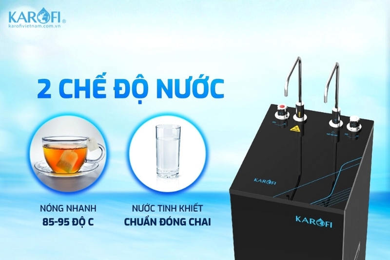 KAH-D18 cung cấp hai chế độ nước Nóng – Nguội tiện lợi