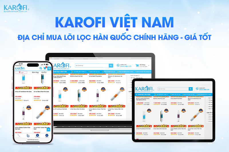 Mua lõi lọc Pre - Carbon Filter Hàn Quốc chính hãng tại Karofi Việt Nam