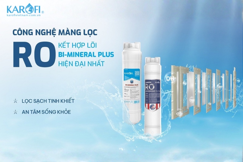 SA9 T&iacute;ch hợp m&agrave;ng RO c&ugrave;ng l&otilde;i BI-Mineral Plus hiện đại nhất 