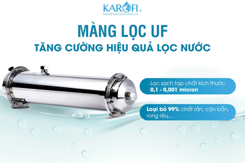 Si&ecirc;u lọc UF loại bỏ vi khuẩn, giữ lại kho&aacute;ng chất tự nhi&ecirc;n cho nguồn nước