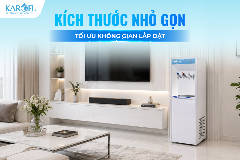 Kích thước nhỏ gọn, tối ưu không gian lắp đặt