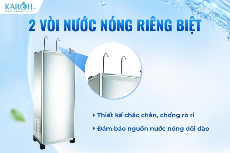 Haohsing HM-5002 cung cấp 2 vòi nóng tiện lợi