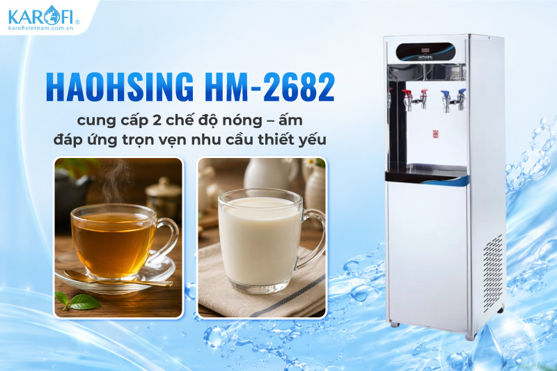 Haohsing HM-2682 cung cấp 2 chế độ nóng – ấm đáp ứng trọn vẹn nhu cầu thiết yếu