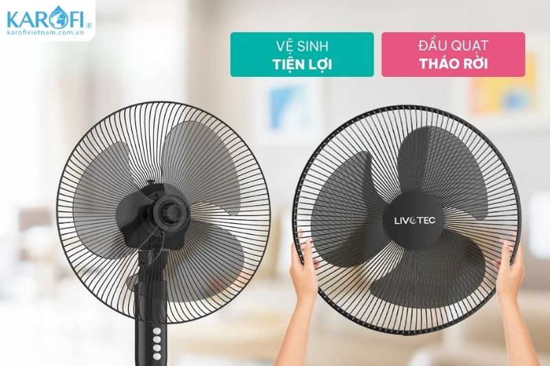 Dễ vệ sinh, duy trì luồng gió sạch