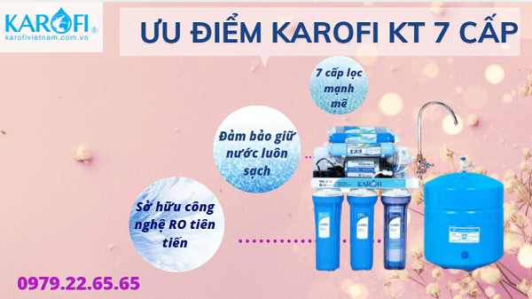 máy lọc nước karofi 7 cấp lọc kt7