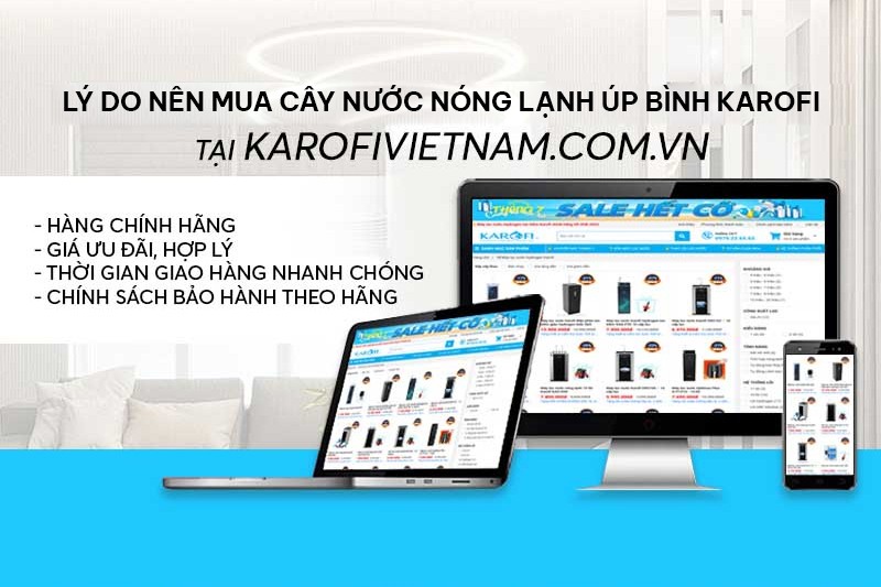 Địa chỉ mua cây nước nóng lạnh úp bình chính hãng và uy tín nhất