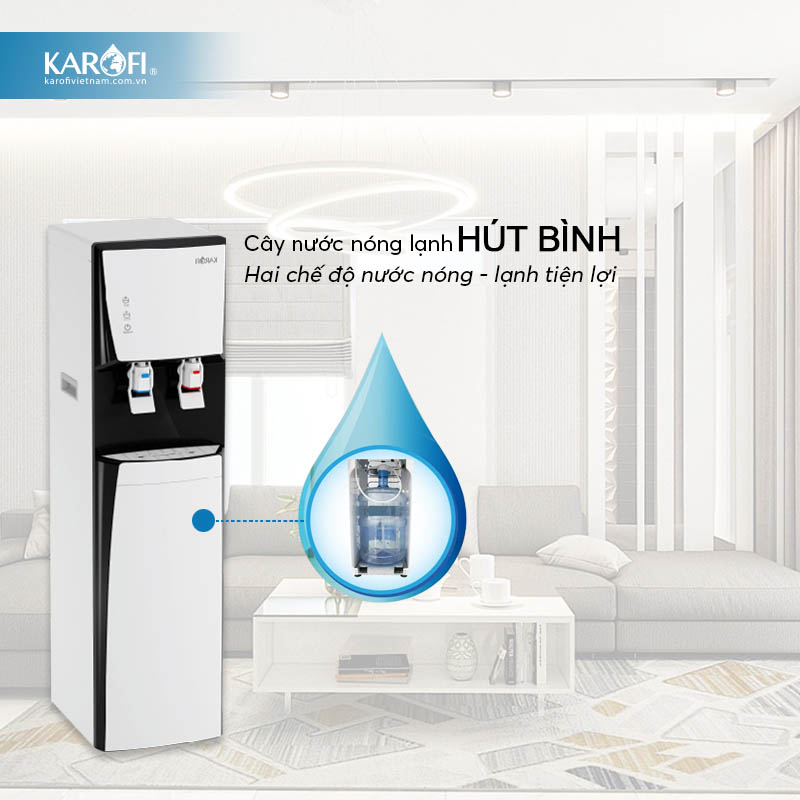  Hai chế độ nóng lạnh đối với cây nước nóng lạnh hút bình