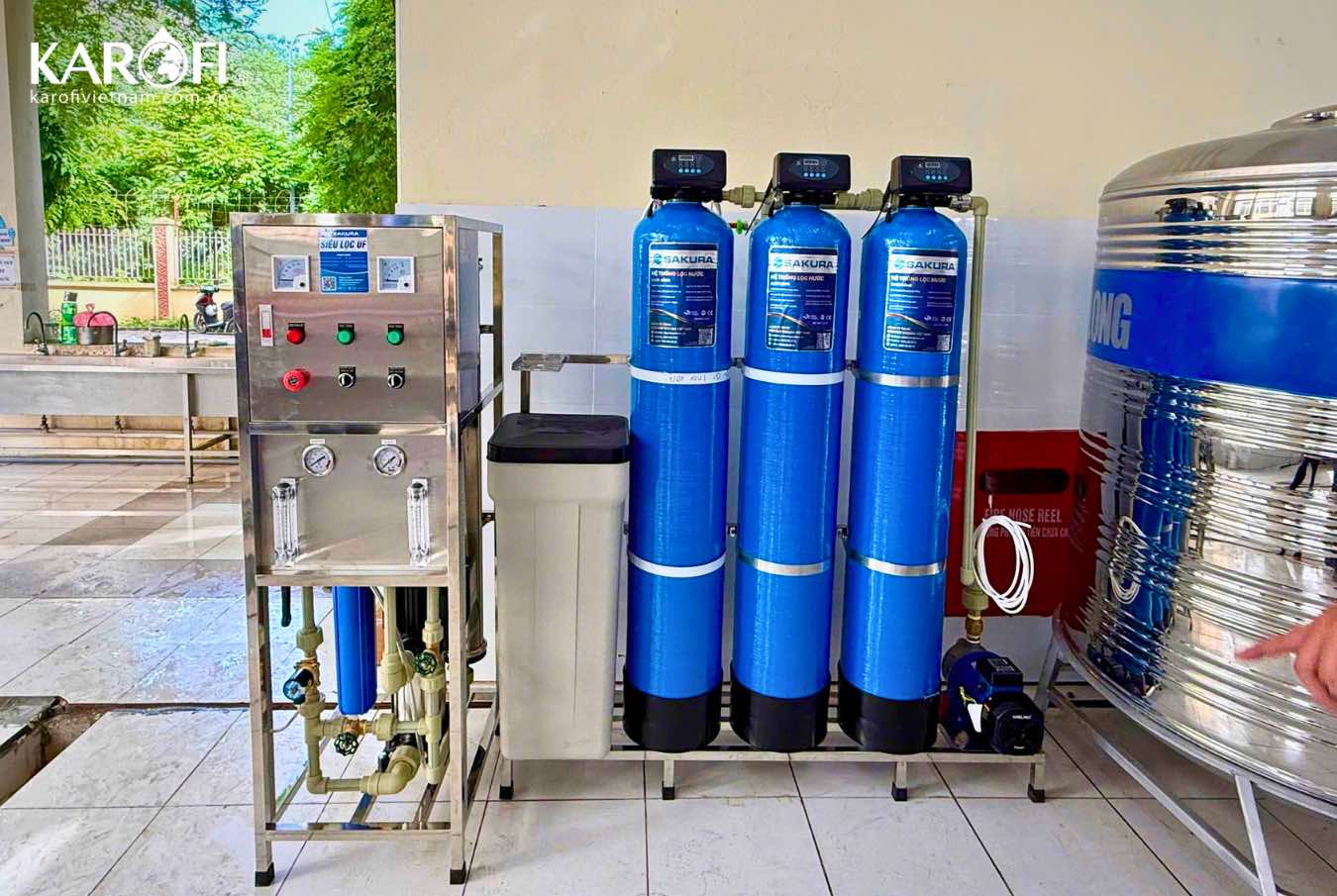 Hình ảnh thực tế lắp đặt máy lọc nước tinh khiết công nghiệp