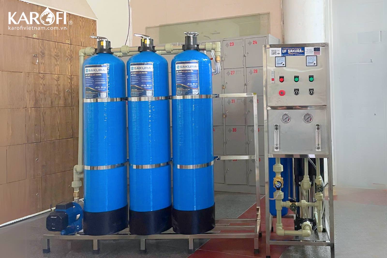 Hình ảnh thực tế lắp đặt máy lọc nước tinh khiết công nghiệp
