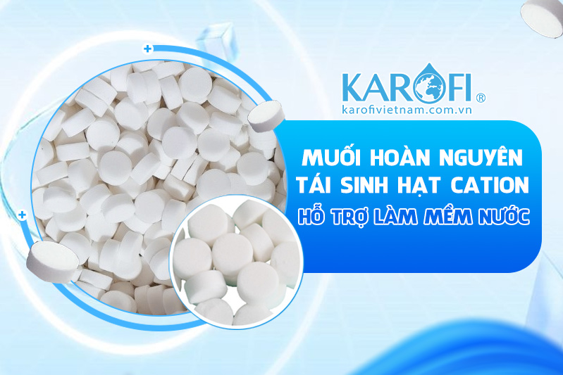 Muối hoàn nguyên lọc tổng - Hỗ trợ tái sinh hạt Cation làm mềm nước
