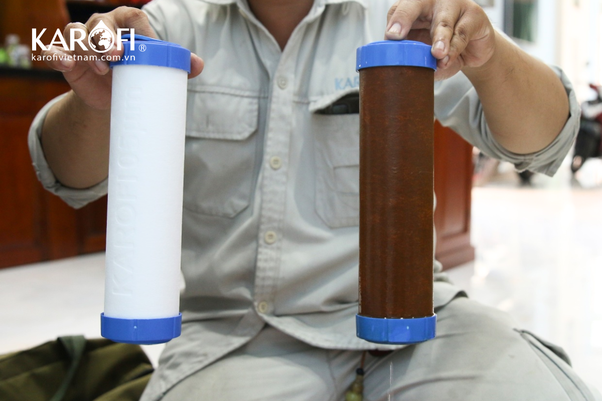 Lõi lọc nước không thay đúng định kỳ