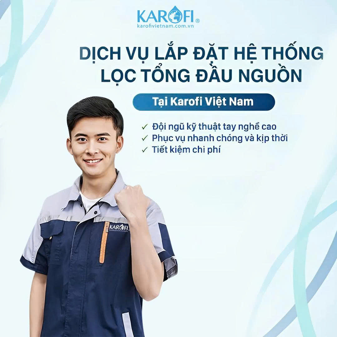 Gói dịch vụ lắp đặt hệ thống lọc tổng đầu nguồn