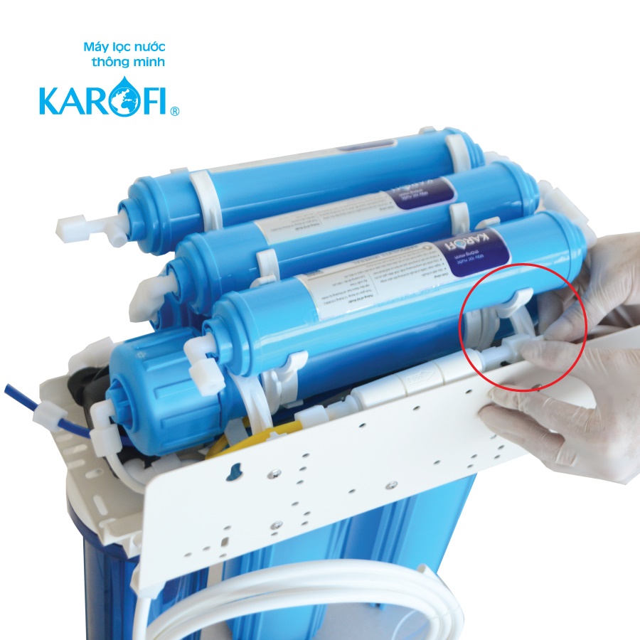 Cách xả e máy lọc nước karofi