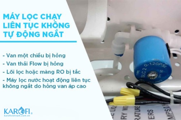 Lỗi máy lọc nước chạy liên tục không tự động ngắt vì lý do gì?