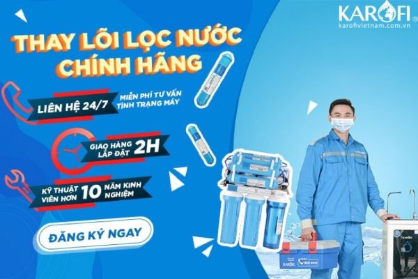Dịch vụ thay lõi lọc nước tại nhà 24/7 uy tín