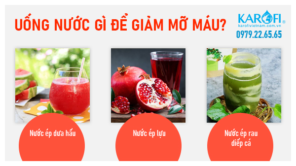 6 loại nước uống thơm ngon giảm mỡ máu