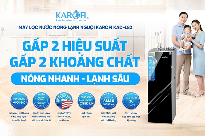 Top 5 - Máy lọc nước nóng - lạnh - nguội KAD-L82