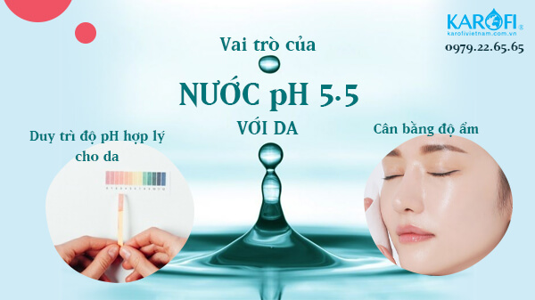 Vai trò củ nước PH 5.5 đối với da